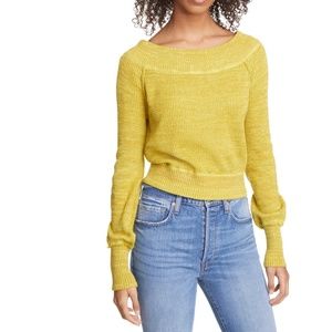 NEW Free People Sugar Rush Off Shoulder Sweater